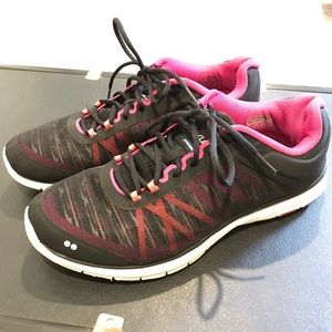 Ryka women’s dynamic 2.5 style sneaker black orange pink size 9.5